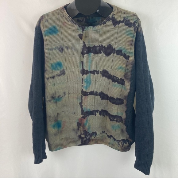 “DAMAGE Control” Custom Bleached and Dyed Cotton Knit Shirt M - Picture 11 of 12
